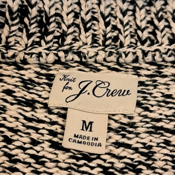 J. Crew Men's Medium 100% Cotton Marled Knit Crewneck Sweater Style #BL820 - Picture 3 of 16